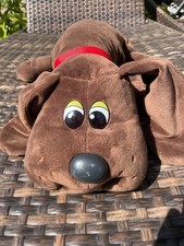 Pound Puppies Brown Plush Dog Stuffed Animal w/ Red Collar Small 6-14 in