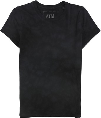 ATM Womens Soda Washed Basic T-Shirt, Black, Small