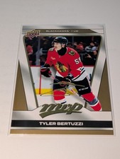 2025-26 Upper Deck MVP Tyler Bertuzzi Blackhawks Gold Script #79