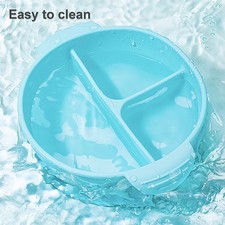 Silicone Suction Bowl  Spoon Food Grade Set For Baby Toddler Weaning Feeding