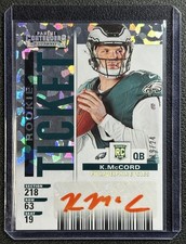 KYLE MCCORD 2025 PANINI SELECT CONTENDERS ROOKIE TICKET CRACKED ICE AUTO 19/24