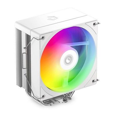 SE-214-XT V2 ARGB White CPU Air Cooler, 4 Heat Pipes, 120mm ARGB PWM Fan, Dir...