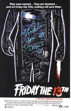 Victor Miller signed 11x17 Poster Jason Voorhees Friday the 13th JSA