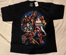 Marvel vs Capcom 3 Fate of Two Worlds Graphic T-Shirt XL Game Promo NEW BLACK