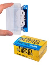 Socket Blocker &ndash; The Smarter Outlet Cover for Drywall & 30 Pack, white