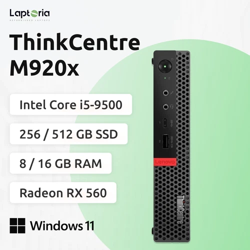 Lenovo ThinkCentre M920X Core i5-9500 16/32GB 256/512/1TB WLAN Radeon RX 560 TOP