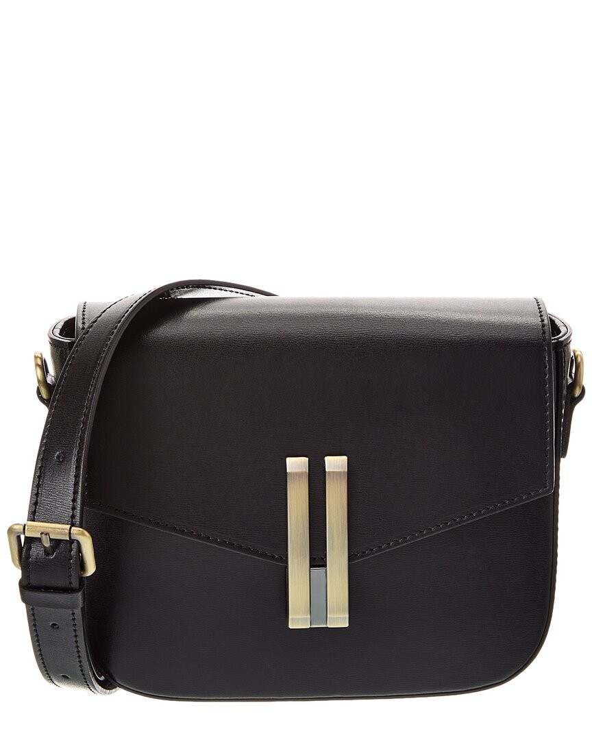 Persaman New York Bianca Leather Shoulder Bag Womens Black 19290₽