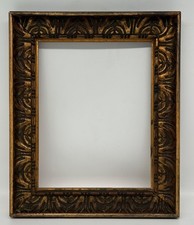 Bilderrahmen Gold Jugendstil Falzmaße 33,9 x 26,5 cm Antik Vintage Art-Nouveau