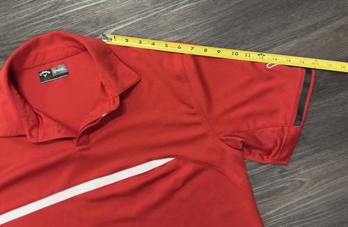 Callaway Golf Athletic Casual Kurzarm Active Rot XL Shirt Herren - Bild 4 von 6