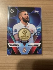 Karim Benzema Topps Match Attax UCL Medal Winner Relic 25/26 Rare Real Madrid