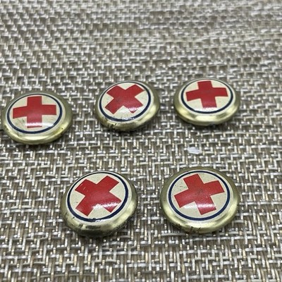 VTG Red Cross PIN LOT OF 5