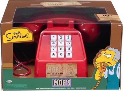 NIB The Simpsons Moe's Tavern Prank Call Phone 2024 Jakks Pacific Crank