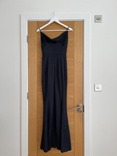 ASOS women's navy long evening dress,, UK 8, formal ball gown, pre owned