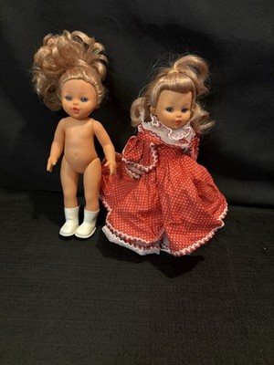 2 Vintage Furga Blonde Doll Made In Italy One With Outfit (rip In Dress) READ!