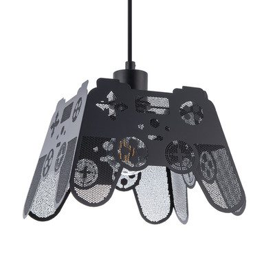Moderner mattschwarzer Gamecontroller Hängeschirm mit lasergeschnittenen Löchern von Happ...