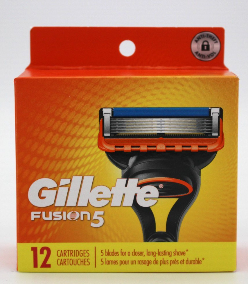 Gillette Fusion 5 Razor Blades 12 Cartridges - Brand New