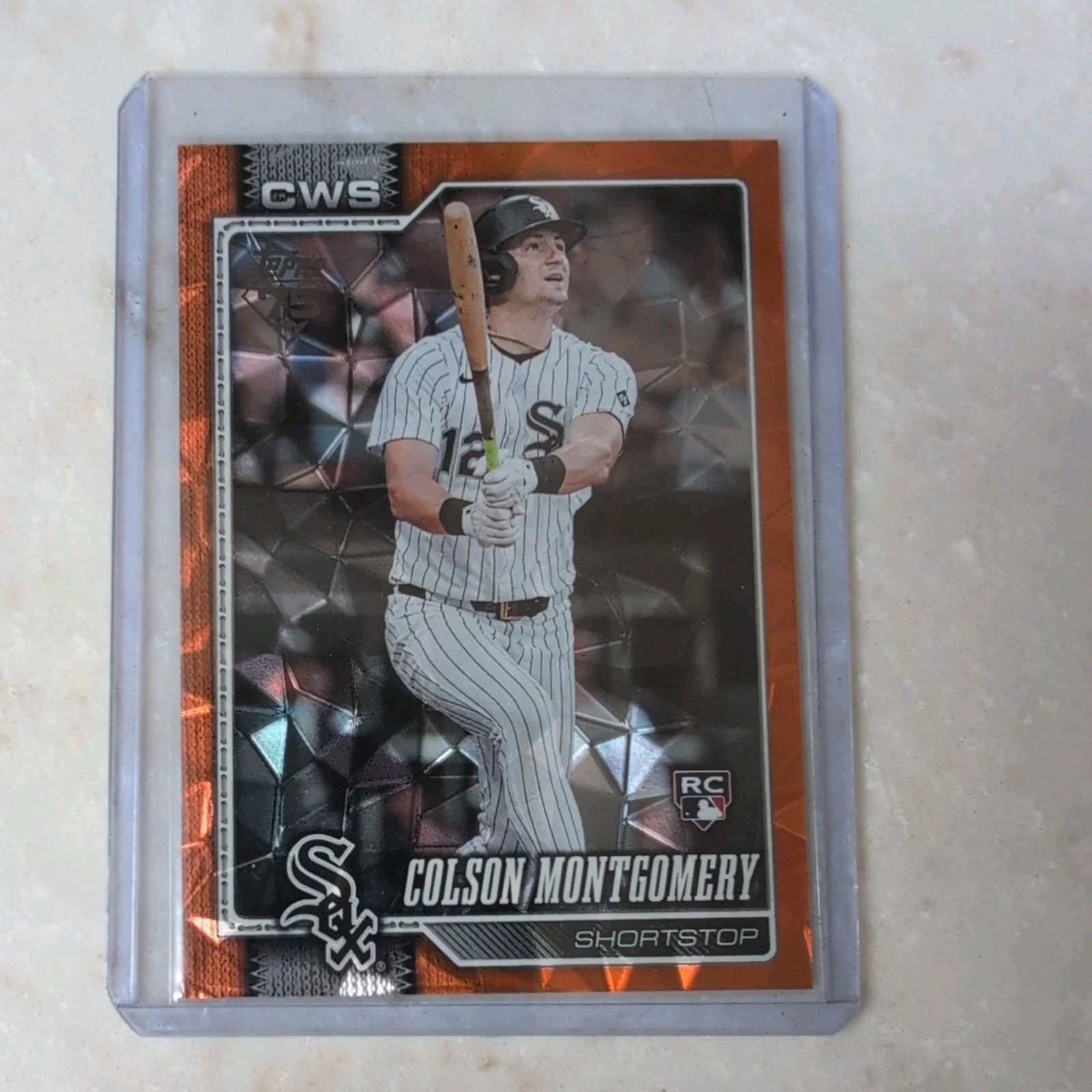 2026 Topps Baseball Series 1 Colson Montgomery Orange Diamante /25 #157 RC