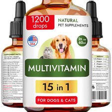 15-in-1 Liquid Multivitamin for Dogs  Cats - 2.0 fl oz,