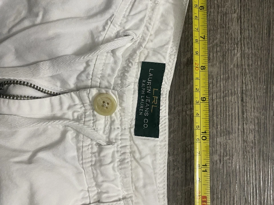 Polo Ralph Lauren Women’s White Shorts Size 12 100% Cotton - Image 4 of 4
