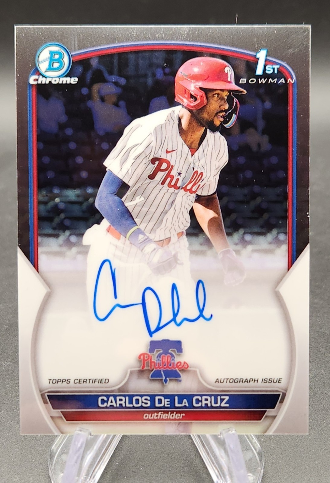 2023 Bowman Chrome Carlos De La Cruz Auto 1st #CPA-CDC Phillies