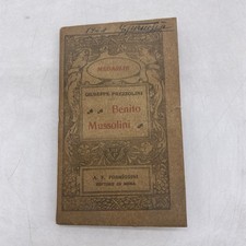GIUSEPPE PREZZOLINI - MUSSOLINI - A.F. FORMIGGINI ROMA 1924