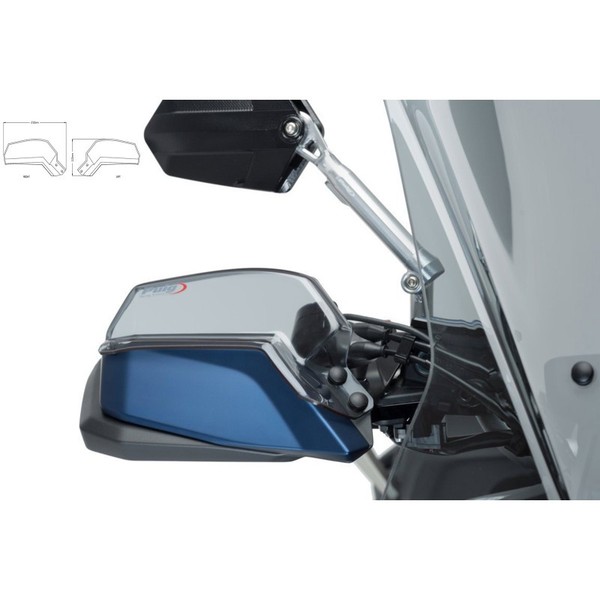 Puig Handschutzverlzngerung FUR Yamaha Tracer 900 GT 18-20 Transparent-image