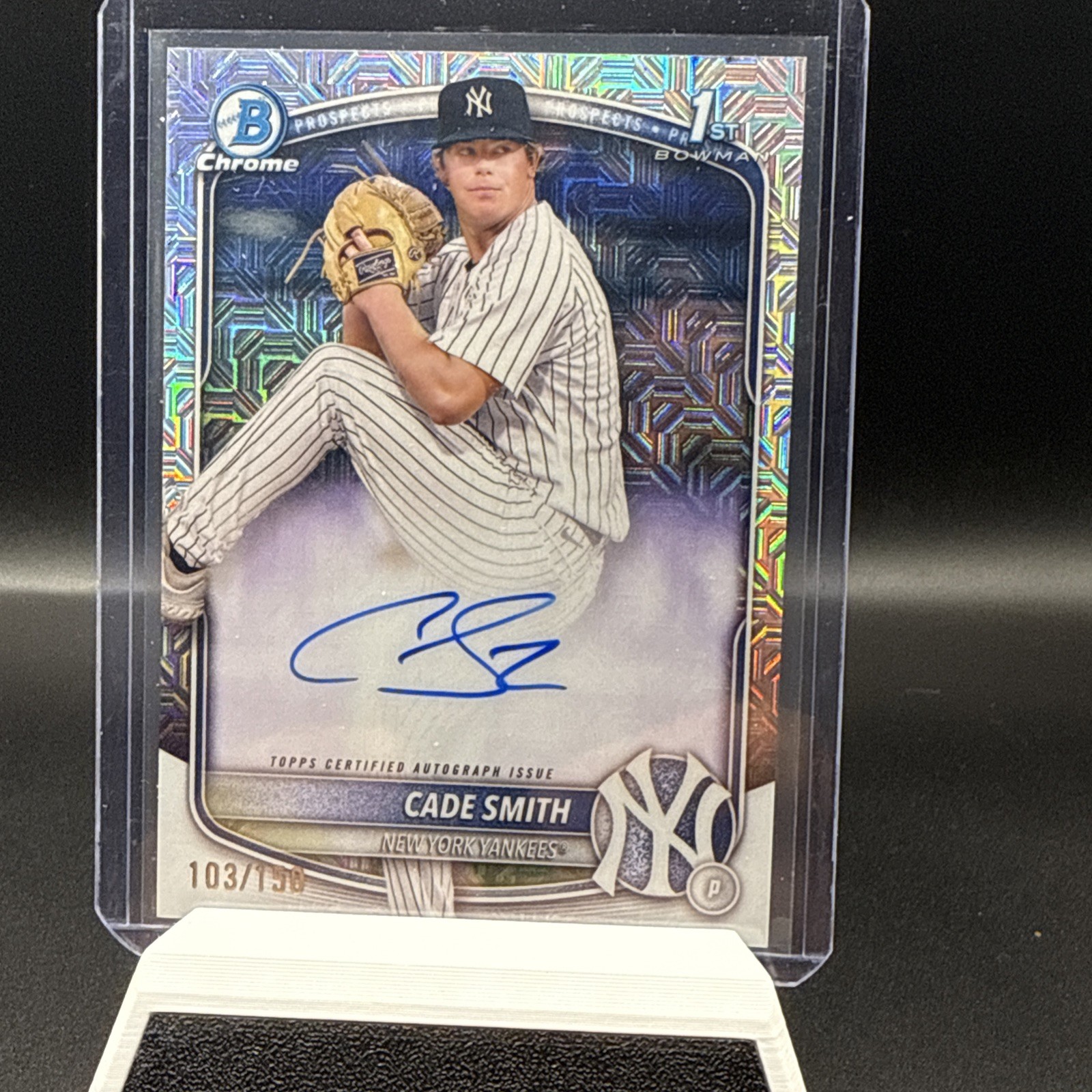2025 Bowman Chrome Cade Smith 1st Prospect Auto HTA /150 Yankees
