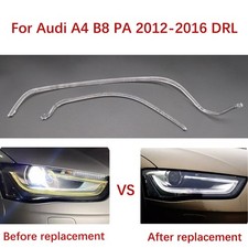 2pcs Left Car Headlights DRL For Audi A4 B8 PA 12-2016 Ballast Light Guide Strip