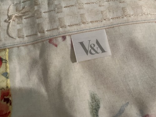 Yellow Floral Curtains. V&A Design. 100% Cotton. 66 (w) X 74 (L) Ins. - Picture 6 of 7