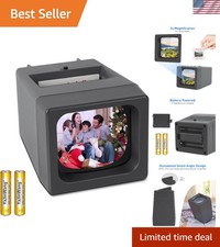 35 mm Film  Slide Viewer, 2X LED Illuminated Viewing Slide Projector for Old...