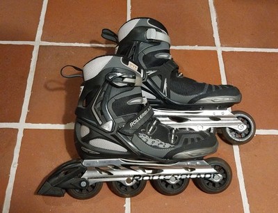 Inliner Größe 43 Rollerblade double wrap LO-BALANCE Metall