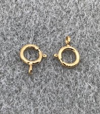 2Pieces 14k Gold Filled Spring Ring clasps-8mm- 3417