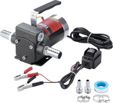 12V DC Gasoline Fuel Pump 3.7GPM Self-priming Oil Transfer Pump With Handle