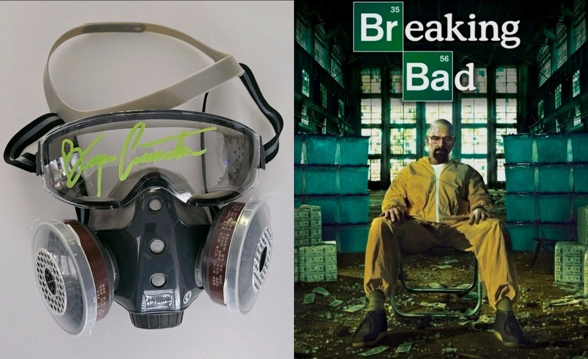 Bryan Cranston Signed Autograph Breaking Bad Heisenberg Gas Mask