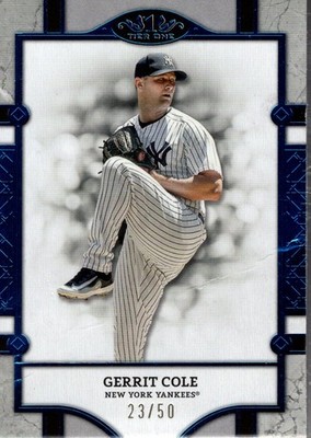 2024 Topps Tier One Blue Foil #54 Gerrit Cole /50 - BB