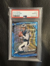2025 PRIZM KYLE MCCORD ROOKIE BLUE WAVE # /230 PSA 10 GEM MINT