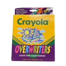 Vintage 1993 Crayola Overwriters Markers 8 Pack- Binney & Smith