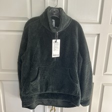 NEW Lululemon Women  s Scuba Oversized Fleece Funnel Neck M/L Smoked Spruce