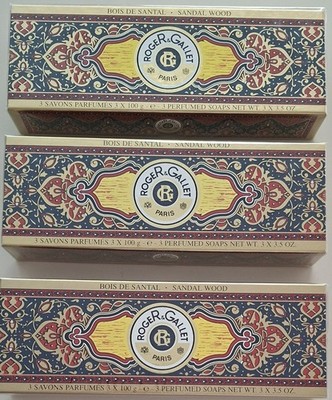 3x Roger & Gallet Sandel Holz Wood 3 Seifen OVP NEU unben. Vintage Paris Sandal