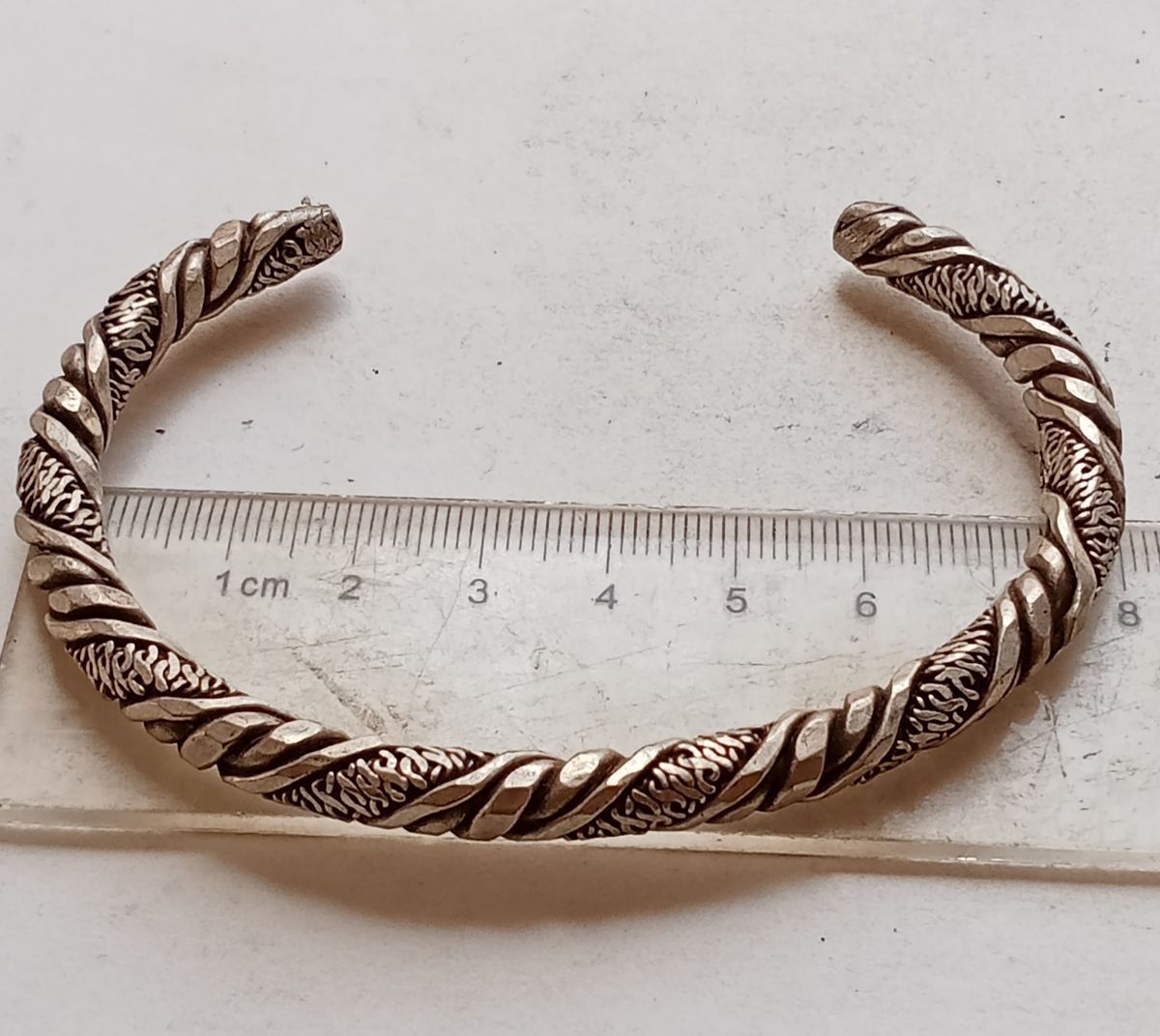 ANCIENT VIKING BRACELET SILVER TWISTED ARTIFACT AUTHENTIC