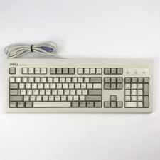 Vintage Dell SK-8000 PS/2 Keyboard Beige Tested