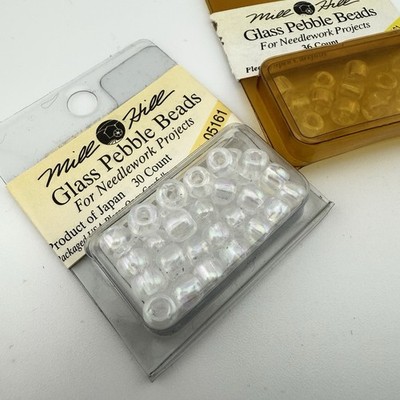 Vintage Mill Hill Glass Beads Lot - Color 05161  3/0 Pebble Bead - 43 Beads
