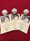 Three (3) Gaylord Perry Signed Baseballs w/ Certificate of Authenticity