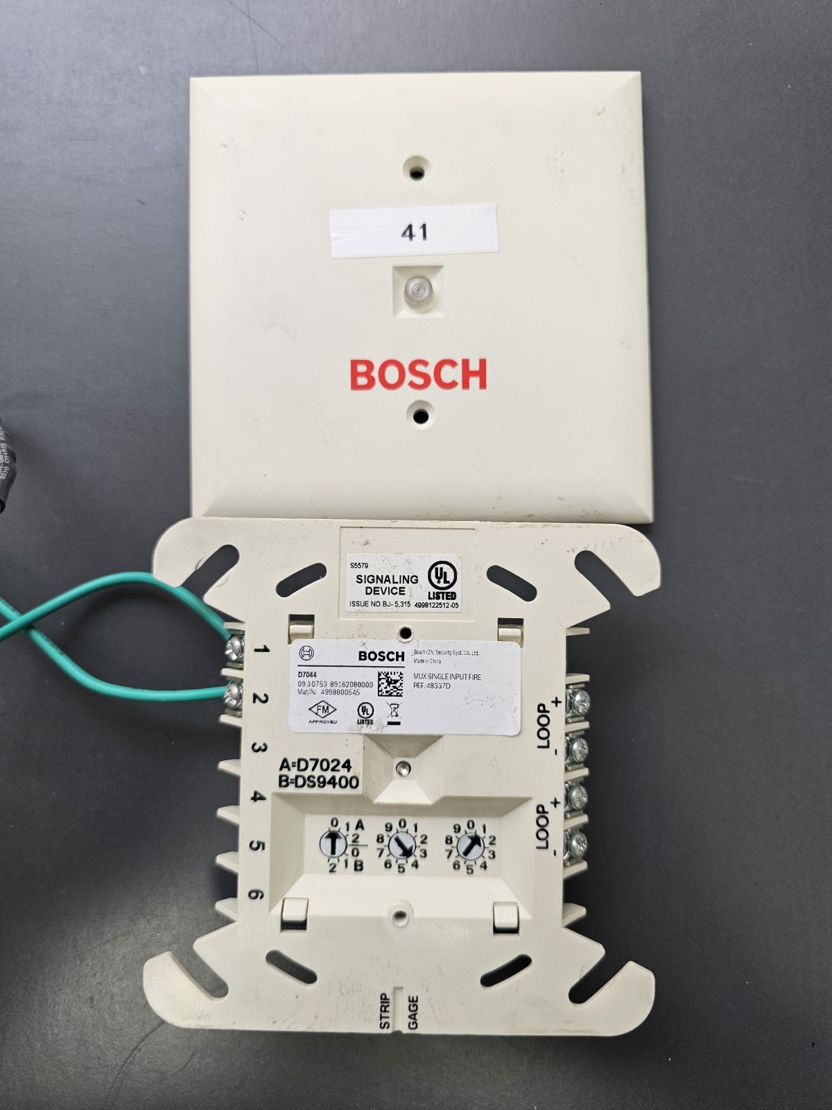D7044 Bosch Radionics Mux Module Single Input Fire **FAST SHIPPING**