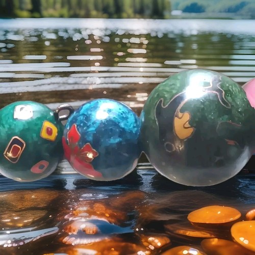 3 Vintage Cloisionne Chinese Spheres. Worry~ Baoding~Meditation~Balls. Set of 3 - Picture 2 of 11