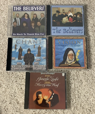 Sacred & Choral Music CD Lot Chant Gregorian Spiritual Religious (5 CD's)