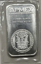 Ampex one troy oz  silver bar