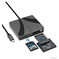 USB-C Multi-Card Reader CFexpress Type B CFast 2.0 SD microSD UHS-II