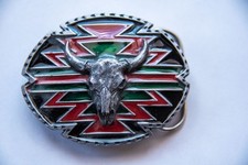 Vintage 1990 Siskiyou Brass Belt Buckle Western style.