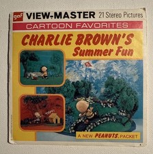 View-Master CHARLIE BROWN S SUMMER FUN B548 3 Reel Set Booklet V3